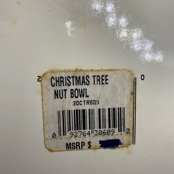 Vintage Spode Christmas Tree Nut Bowl W/ Box 5.5" Made in England S3324 - Picture 5 of 5